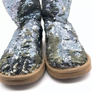 Pink Victoria secret sequins boots